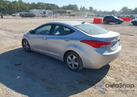 2012 Hyundai Elantra Gls из США, поврежденный, VIN 5NPDH4AE5CH091236